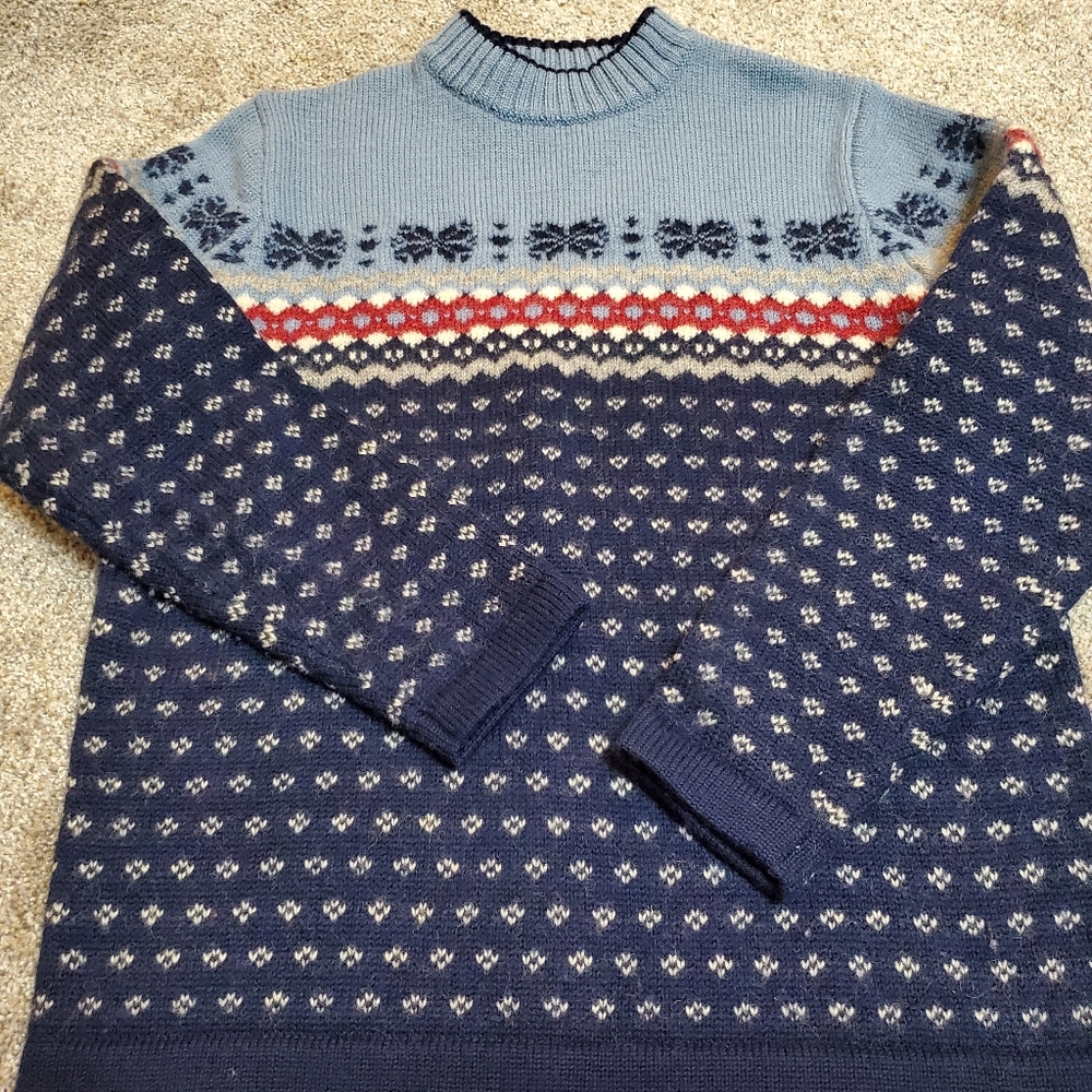 Lands End sz small women's 100% wool sweater